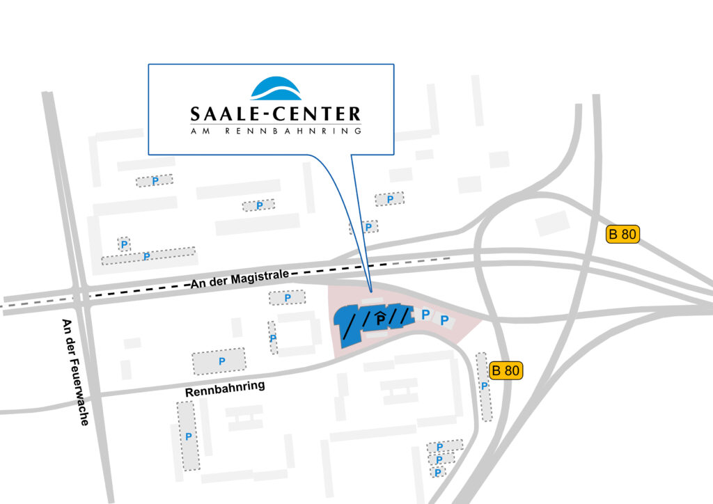 Saale-Center-Parkmöglichkeiten