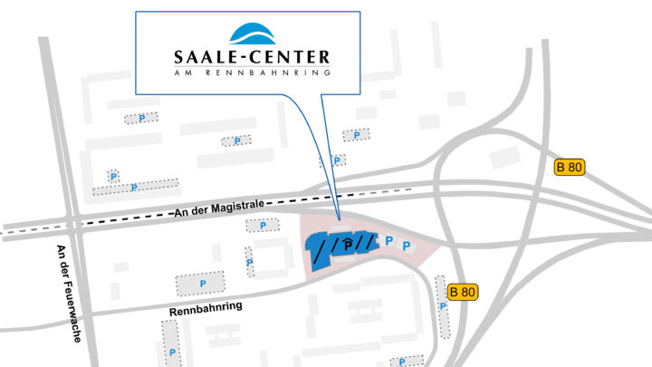 Saale-Center-Parkmöglichkeiten